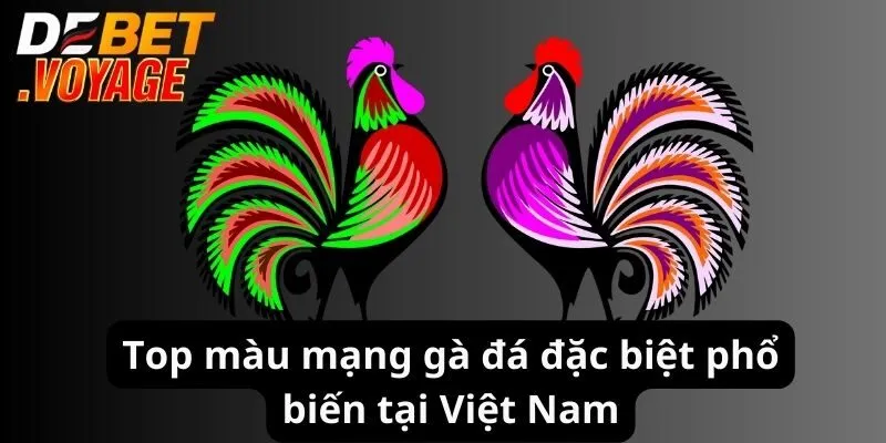 Top màu mạng gà đá đặc biệt phổ biến tại Việt Nam