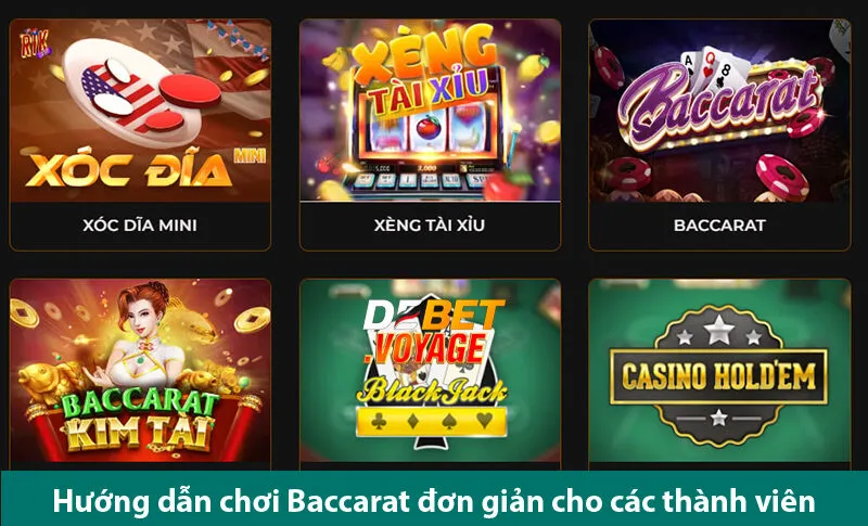 Baccarat Kim Tài – Thỏa Thích Chơi Thắng Đơn Giản Tại Debet voyage