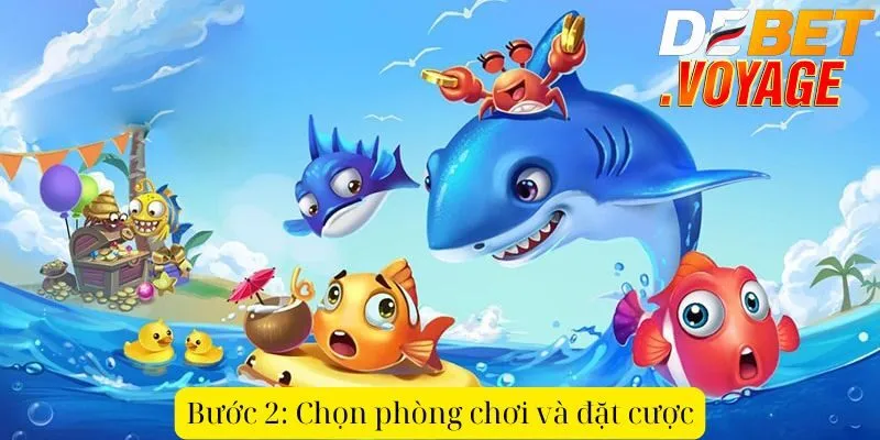 Bước 2: Chọn phòng chơi và đặt cược