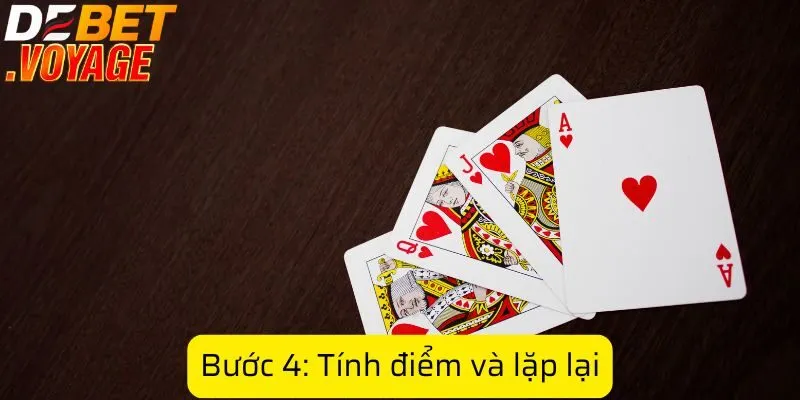 Bước 4: Tính điểm và lặp lại