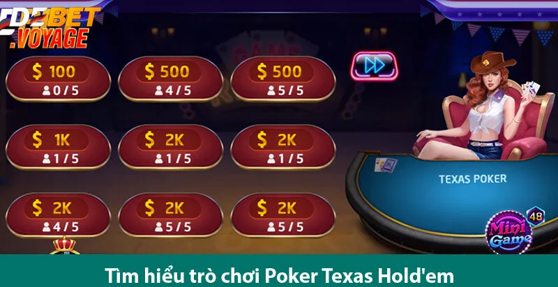 Poker Texas Hold'em – Trò chơi hàng đầu dành cho cược thủ chuyên nghiệp tại Debet