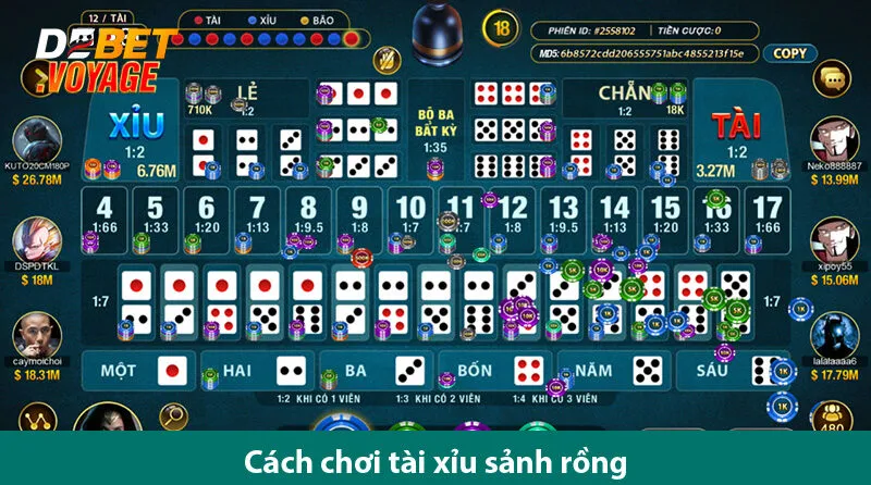 Bí kíp chơi tài xỉu sảnh rồng ăn tiền cực đã trên Debet