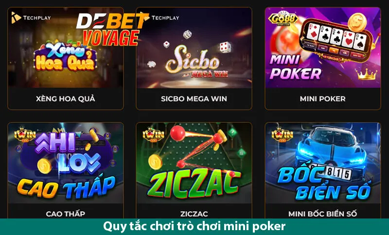 Trò chơi mini poker - Giải pháp kiếm tiền vô tận trên Nhà cái debet