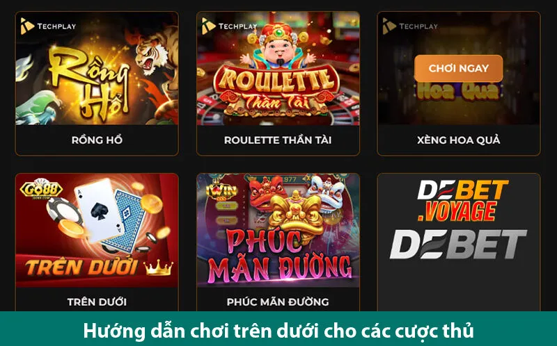 Trò Chơi Trên Dưới – Khám phá game chơi đơn giản thắng cực dễ tại De bet