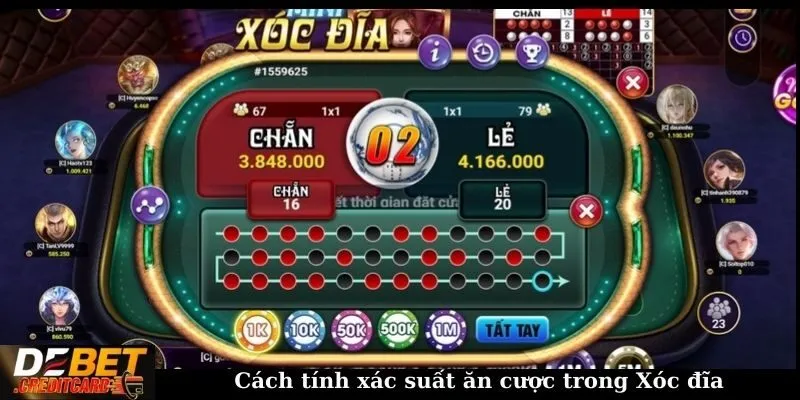 Cách tính xác suất ăn cược trong Xóc đĩa