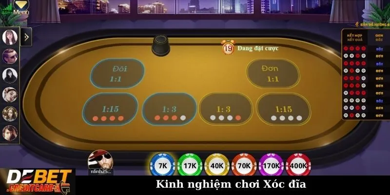 Kinh nghiệm chơi Xóc đĩa