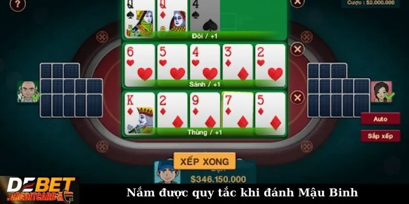 Nắm được quy tắc khi đánh Mậu Binh