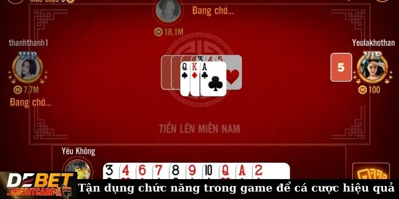 Tận dụng chức năng trong game để cá cược hiệu quả