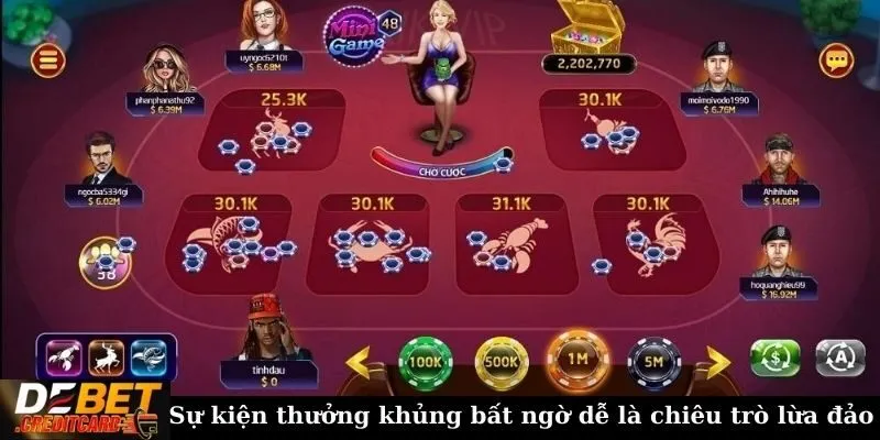 Sự kiện thưởng khủng bất ngờ dễ là chiêu trò lừa đảo